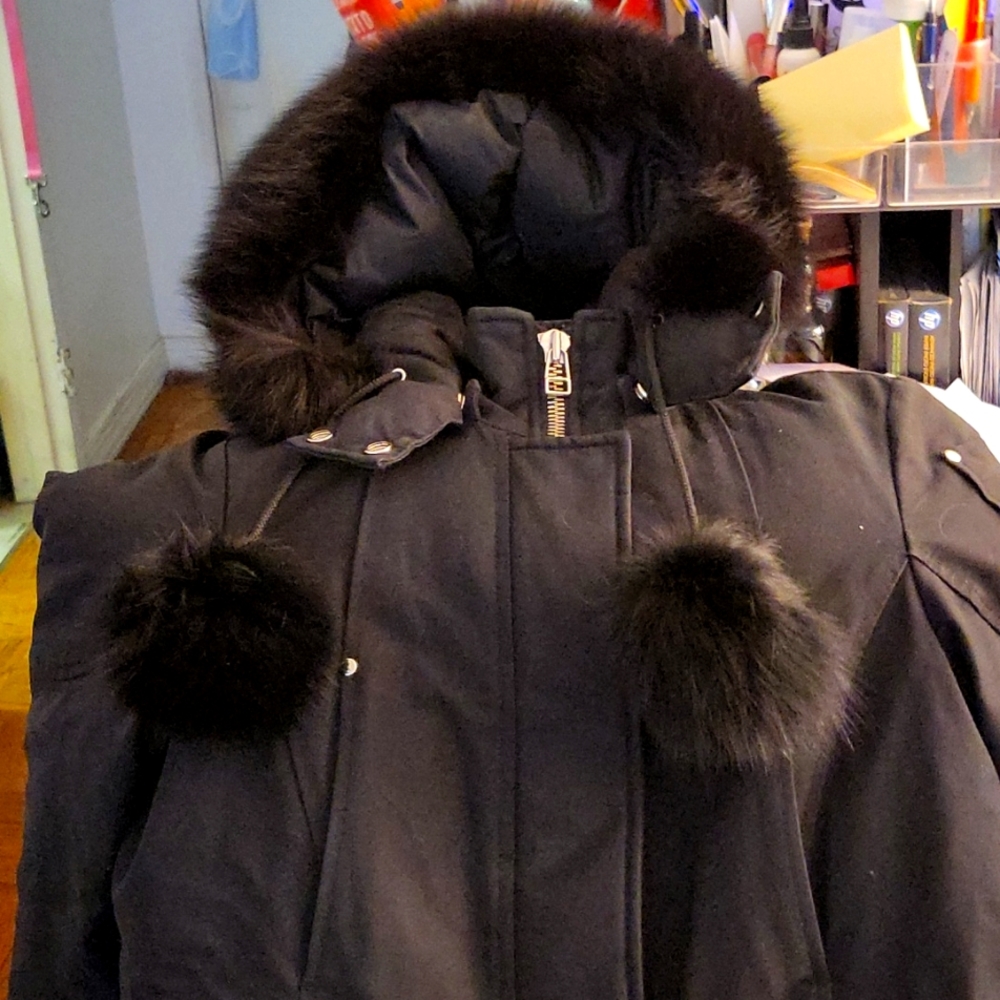 Moose knuckle hooded Stirling coat